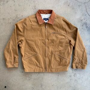 Montana Detroit Jacket by Gant Men's Small Canvas Workwear Bomber Jacket Tan